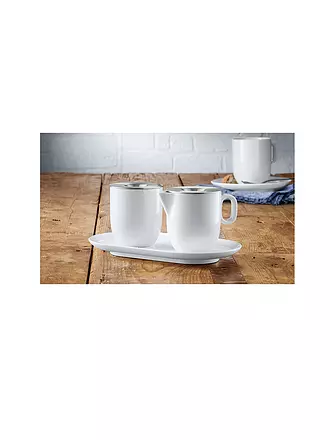 WMF | Zucker & Milch-Set 2-tlg. BARISTA Weiss / Edelstahl | 
